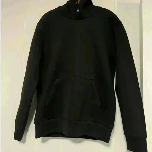Nomad M by Craft & Flow Black Sleek long Sleeve Hoodie w/A Pocket - Picture 1 of 4